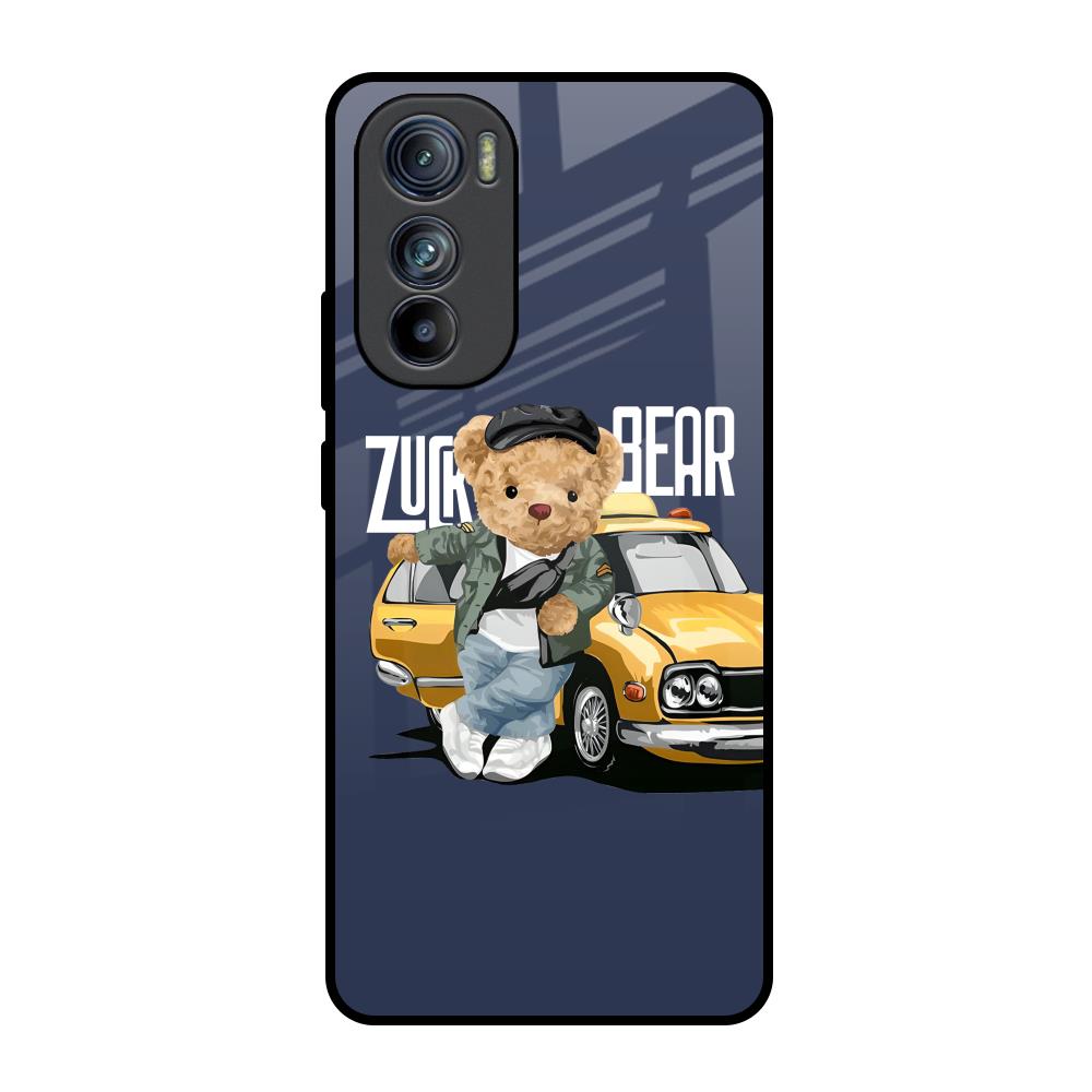 Adventurous Bear Motorola Edge 30 Glass Back Cover Online