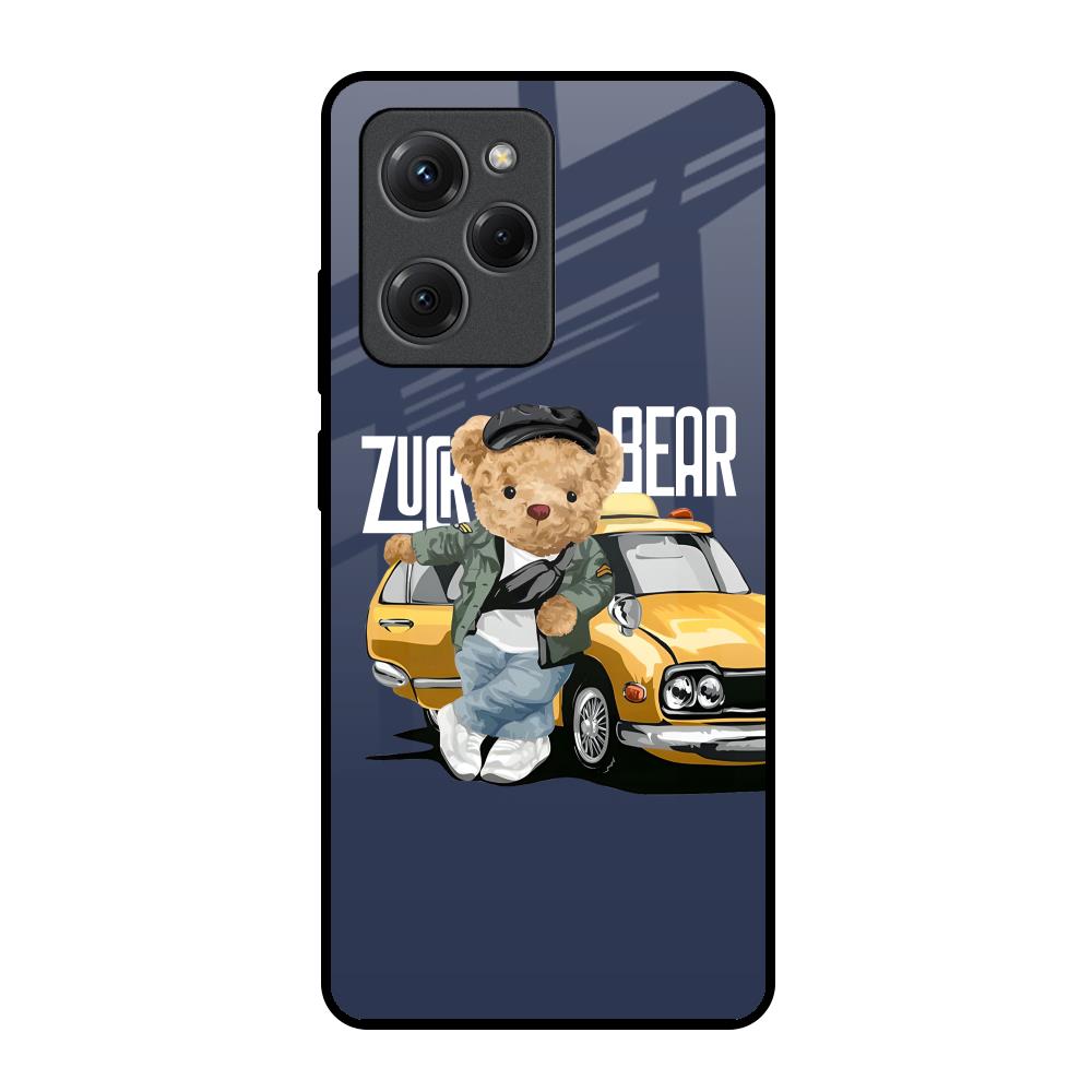 Adventurous Bear Poco X5 Pro 5G Glass Back Cover Online