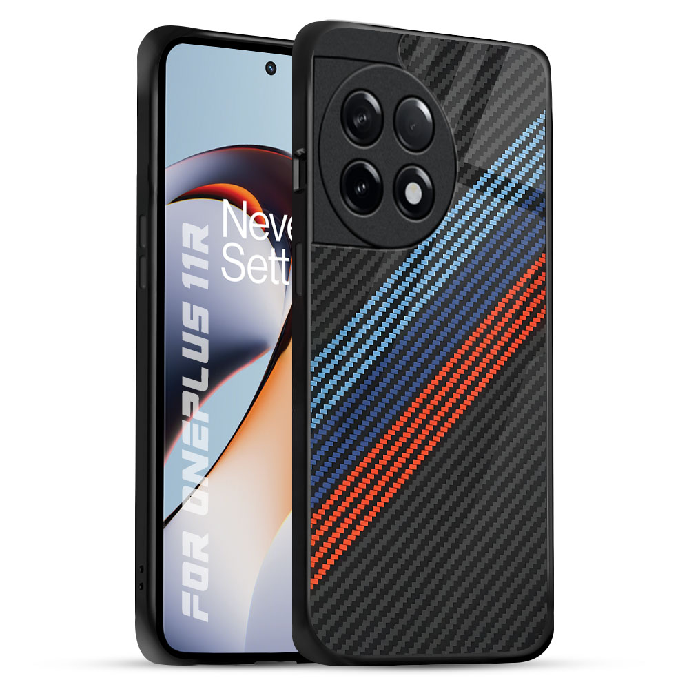 Carbon Inspired OnePlus 11R 5G Glass Back Cover Online