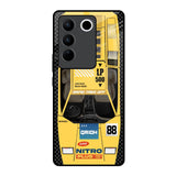 Yellow Racing Car Vivo V27 Pro 5G Glass Back Cover Online