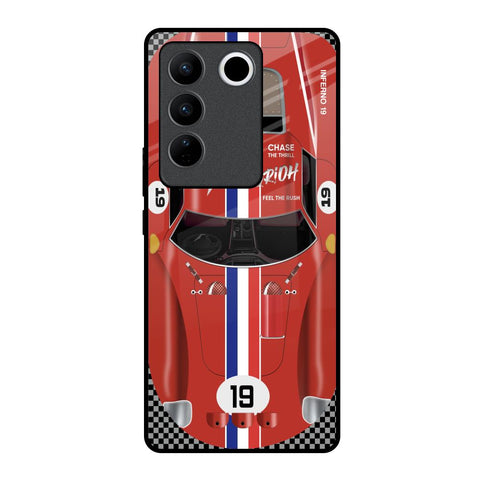Racing Vintage Vivo V27 Pro 5G Glass Back Cover Online