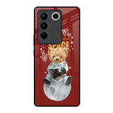 Astronaut Bear Vivo V27 Pro 5G Glass Back Cover Online