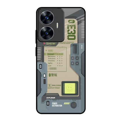 Art Station Realme C55 Glass Back Cover Online