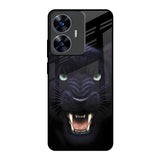 Angry Black Leopard Realme C55 Glass Back Cover Online