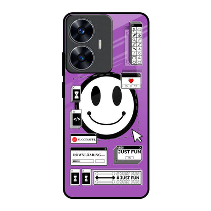 Code with Smile Realme C55 Glass Back Cover Online