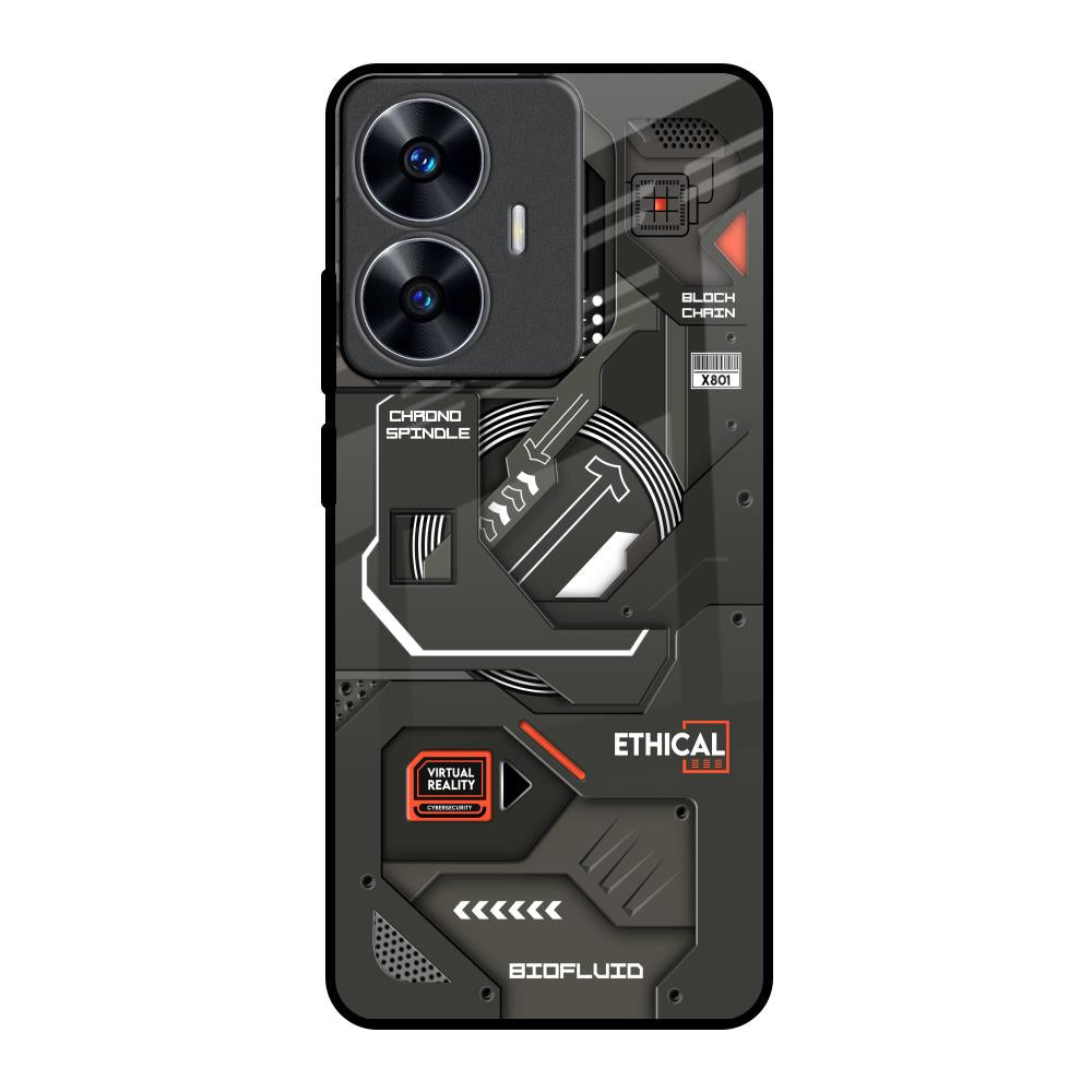 Tech Aesthetics Realme C55 Glass Back Cover Online
