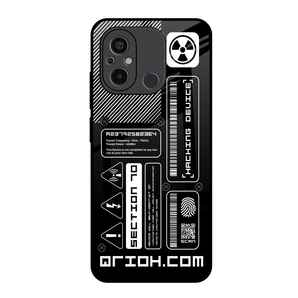 Futuristic Art Redmi 12C Glass Back Cover Online