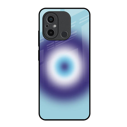 Evil Eye Art Redmi 12C Glass Back Cover Online