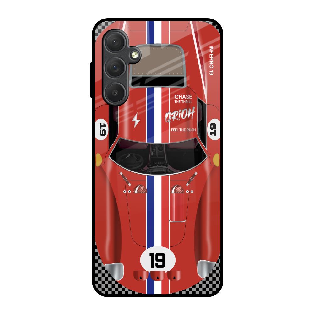 Racing Vintage Samsung Galaxy M54 5G Glass Back Cover Online