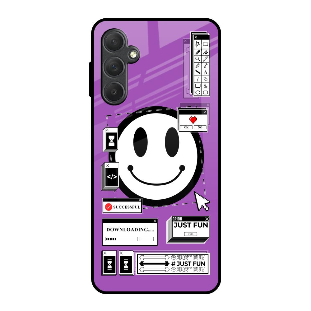 Code with Smile Samsung Galaxy M54 5G Glass Back Cover Online