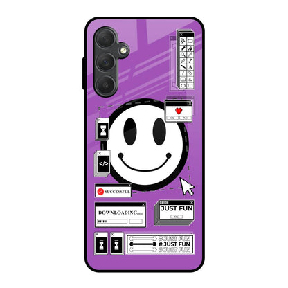 Code with Smile Samsung Galaxy M54 5G Glass Back Cover Online