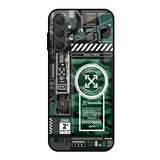 Green Camo Circuit Samsung Galaxy M14 5G Glass Back Cover Online