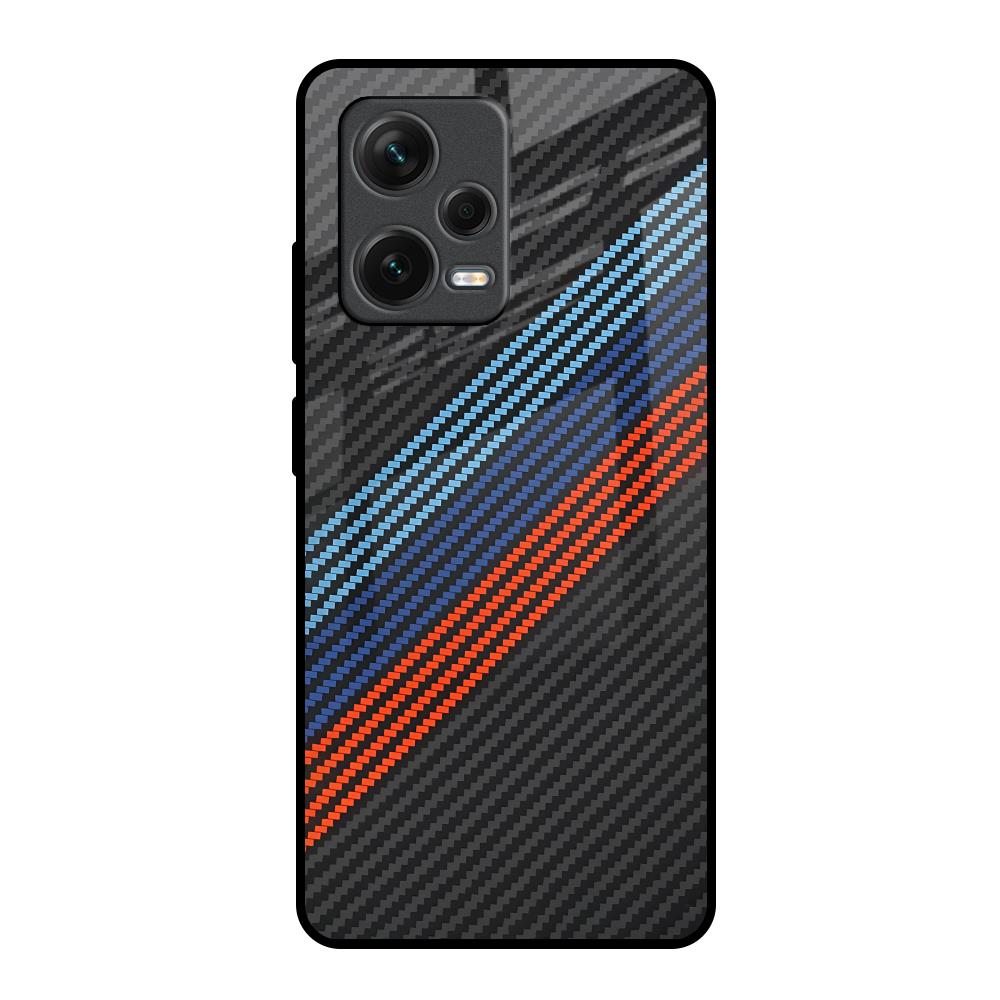 Carbon Inspired Redmi Note 12 Pro 5G Glass Back Cover Online