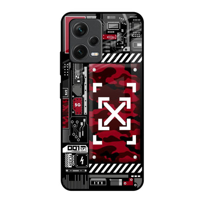 Technology Art Redmi Note 12 5G Glass Back Cover Online