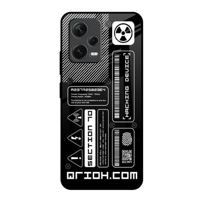 Futuristic Art Redmi Note 12 5G Glass Back Cover Online