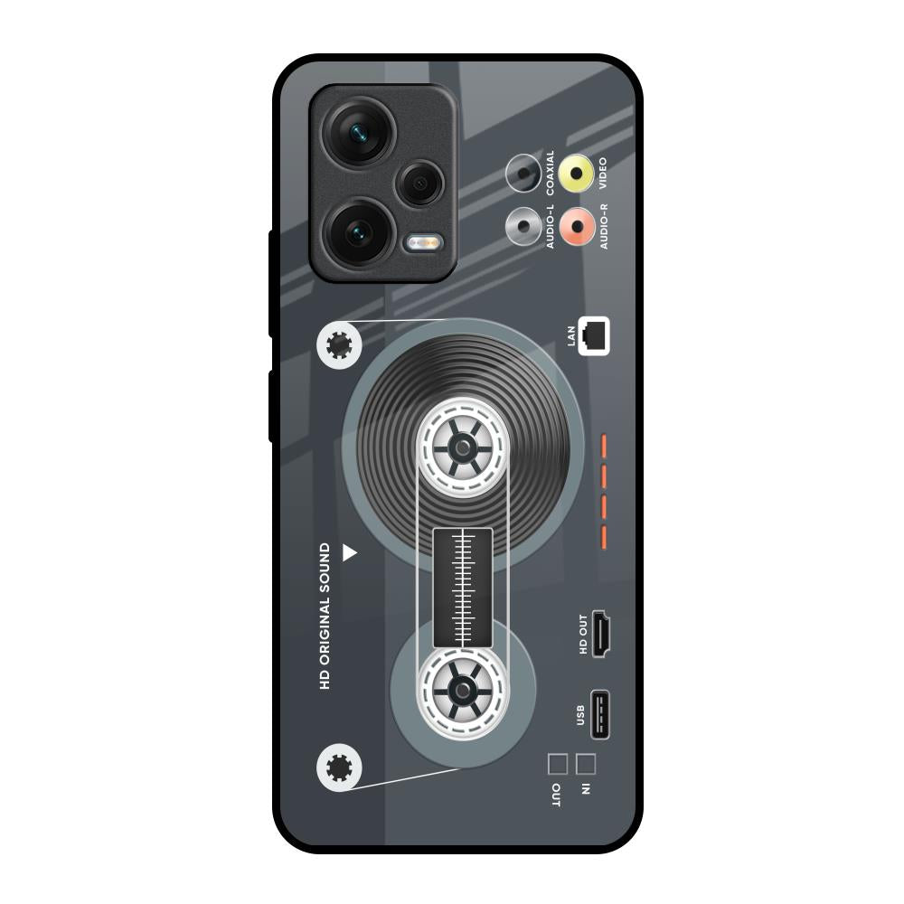 Retro Recorder Redmi Note 12 5G Glass Back Cover Online