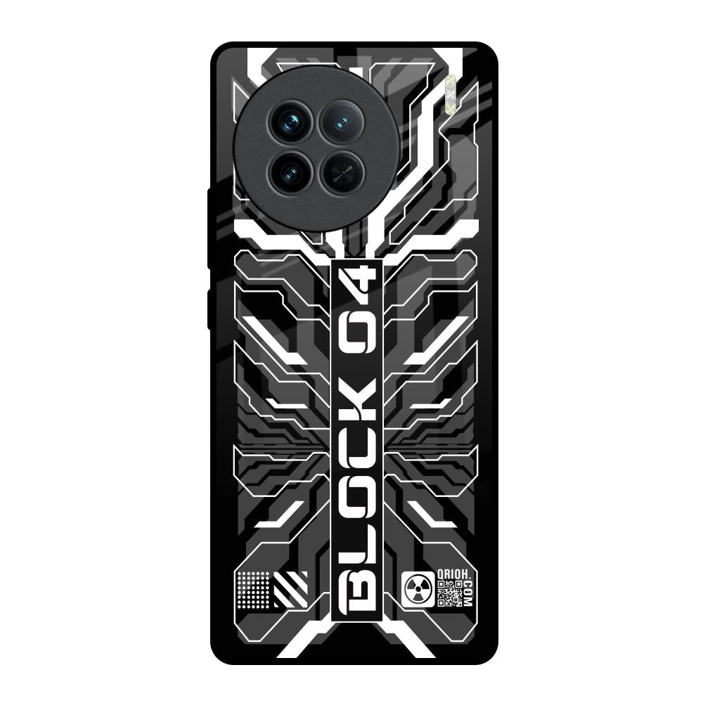 Monochrome Magic Vivo X90 5G Glass Back Cover Online