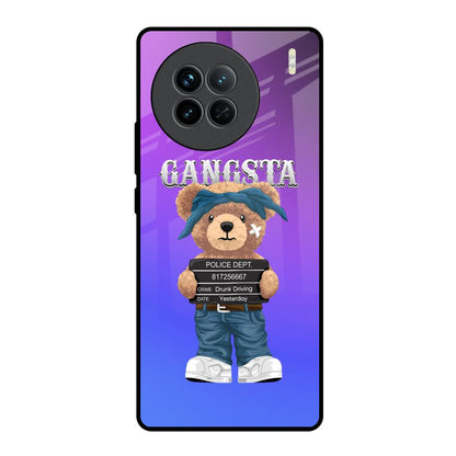 Gangsta Bear Vivo X90 5G Glass Back Cover Online