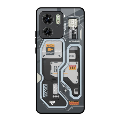 Retro Futuristic Motorola Edge 40 Glass Back Cover Online