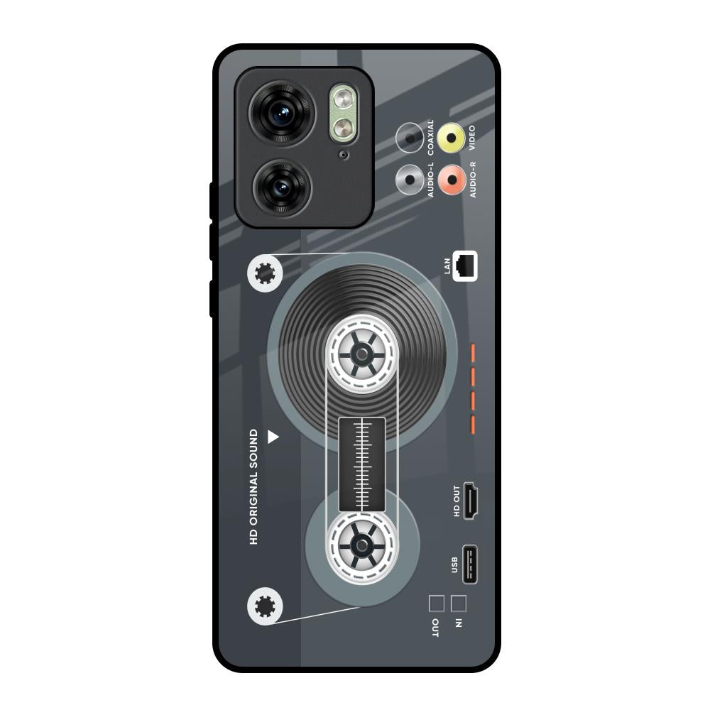 Retro Recorder Motorola Edge 40 Glass Back Cover Online