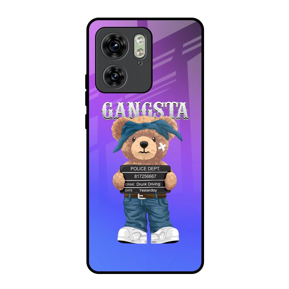 Gangsta Bear Motorola Edge 40 Glass Back Cover Online