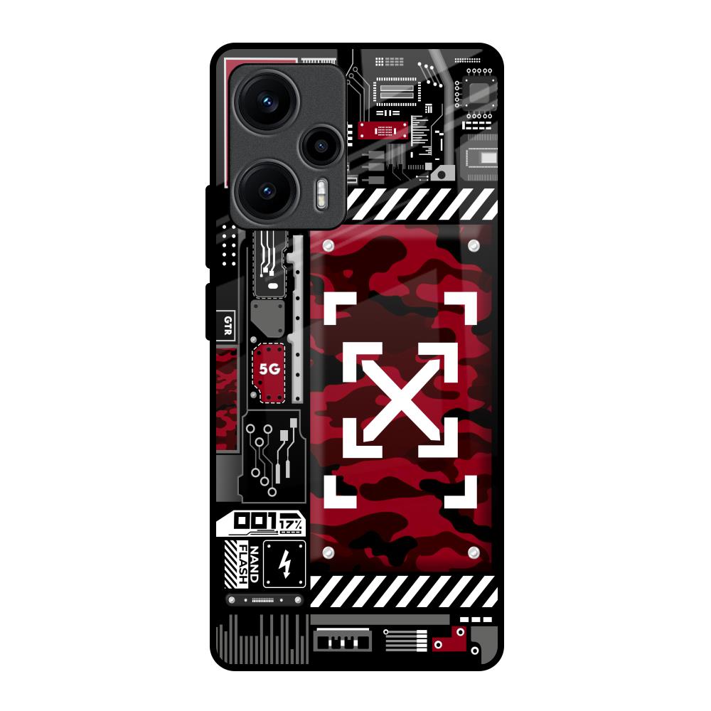Technology Art Poco F5 5G Glass Back Cover Online