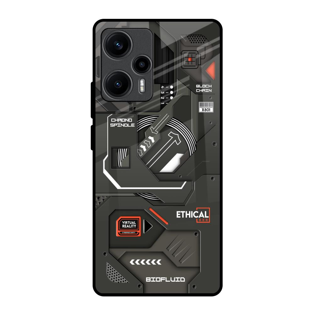 Tech Aesthetics Poco F5 5G Glass Back Cover Online