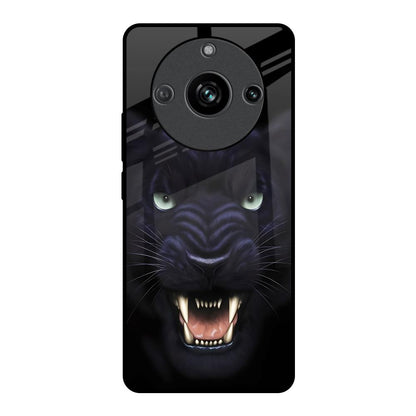 Angry Black Leopard Realme 11 Pro 5G Glass Back Cover Online