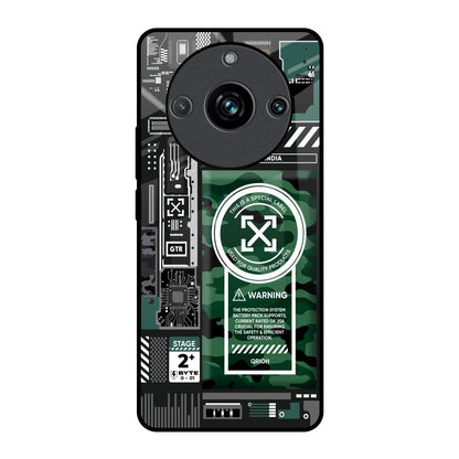 Green Camo Circuit Realme 11 Pro Plus 5G Glass Back Cover Online