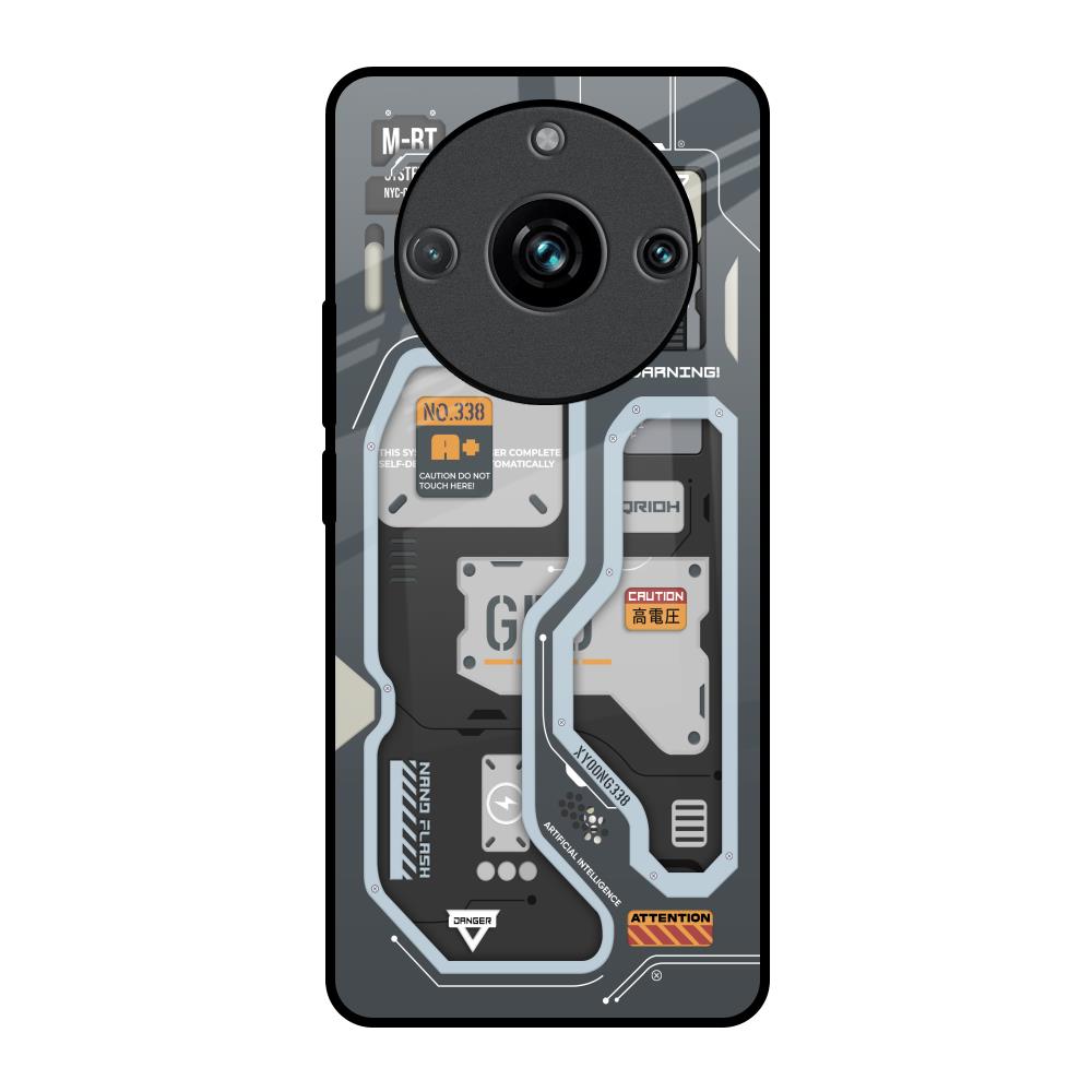 Retro Futuristic Realme 11 Pro Plus 5G Glass Back Cover Online