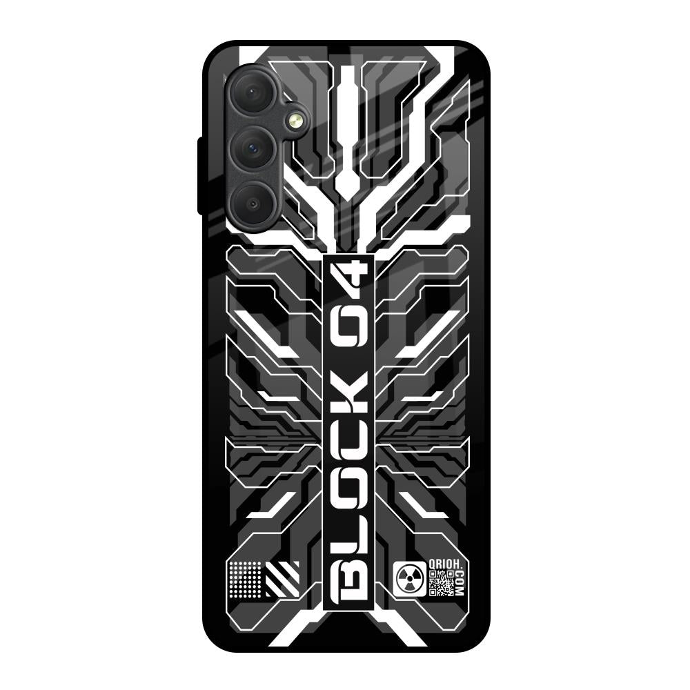 Monochrome Magic Samsung Galaxy F54 5G Glass Back Cover Online