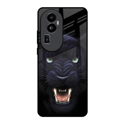 Angry Black Leopard Oppo Reno10 Pro Plus 5G Glass Back Cover Online