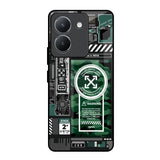 Green Camo Circuit Vivo Y36 Glass Back Cover Online