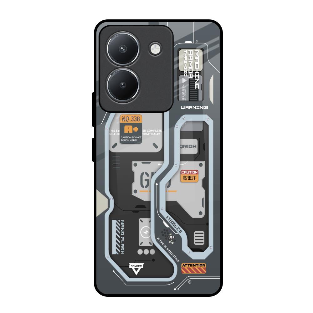 Retro Futuristic Vivo Y36 Glass Back Cover Online