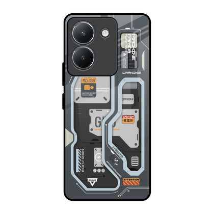Retro Futuristic Vivo Y36 Glass Back Cover Online