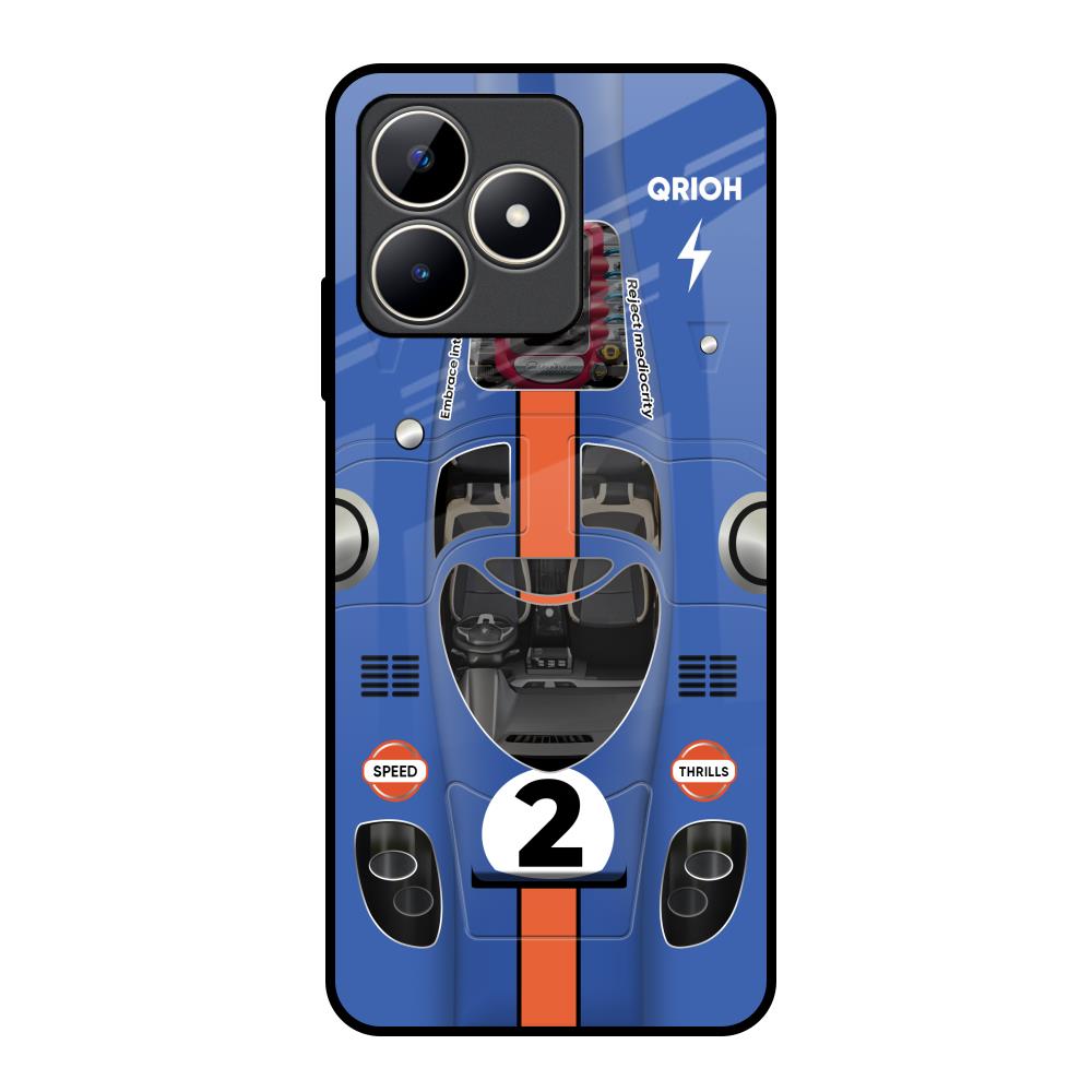 Car Adiction Realme C53 Glass Back Cover Online