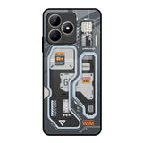 Retro Futuristic Realme C53 Glass Back Cover Online