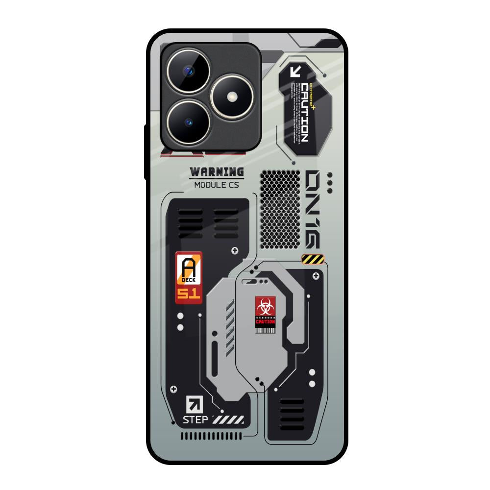 Techno Vibes Realme C53 Glass Back Cover Online