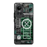 Green Camo Circuit Oppo Reno10 5G Glass Back Cover Online