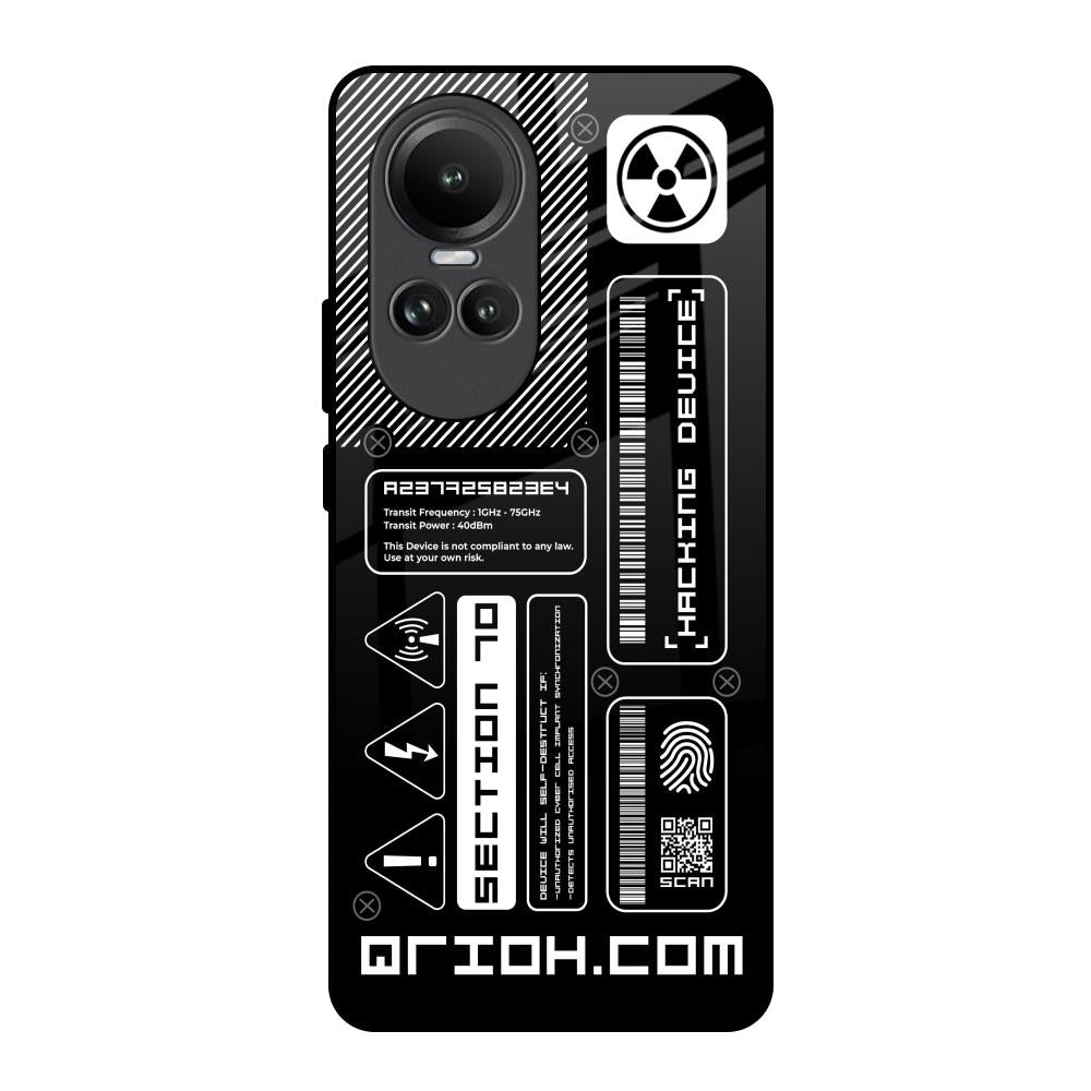 Futuristic Art Oppo Reno10 5G Glass Back Cover Online