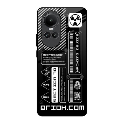 Futuristic Art Oppo Reno10 5G Glass Back Cover Online