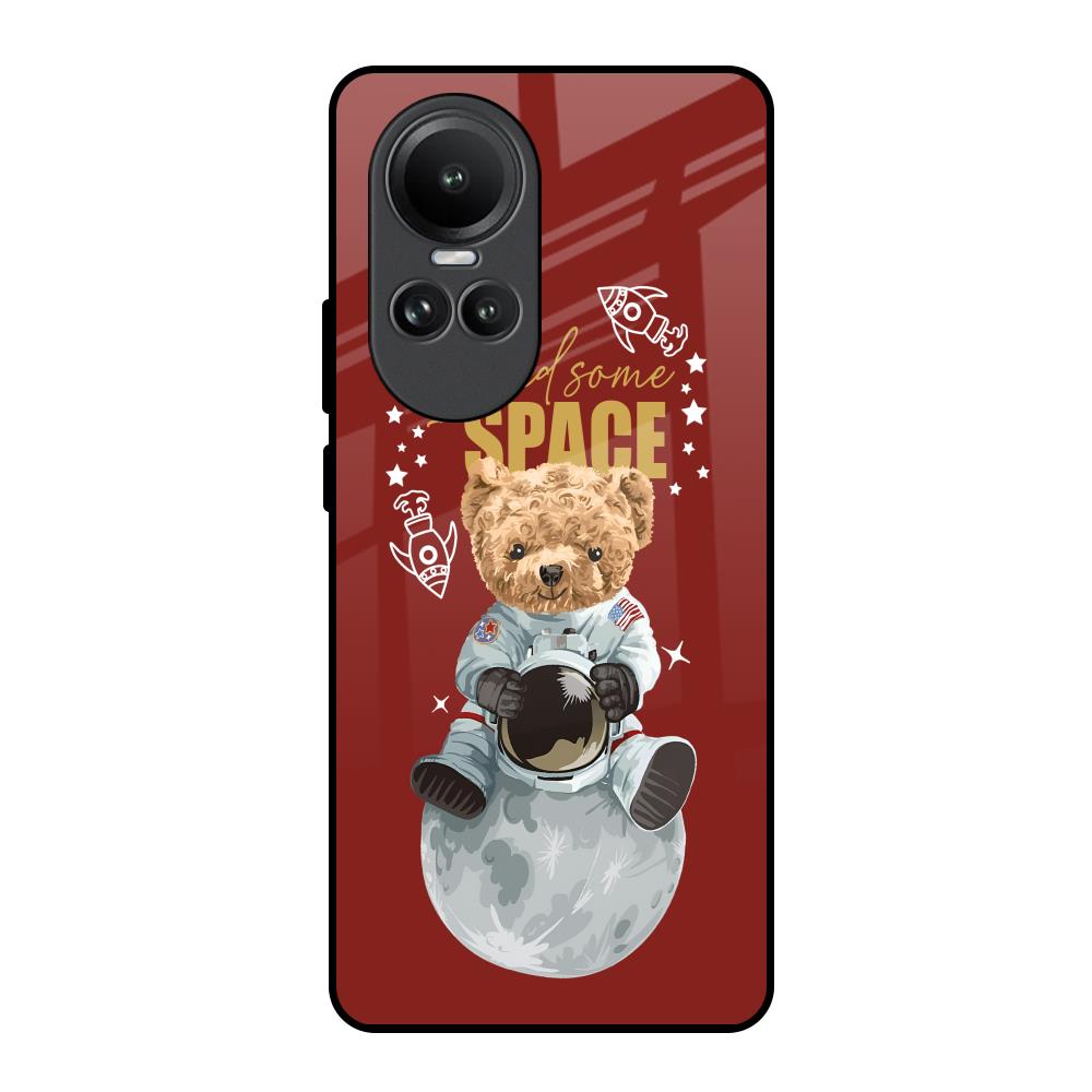 Astronaut Bear Oppo Reno10 5G Glass Back Cover Online