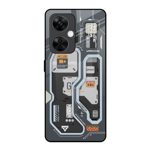 Retro Futuristic OnePlus Nord CE 3 5G Glass Back Cover Online