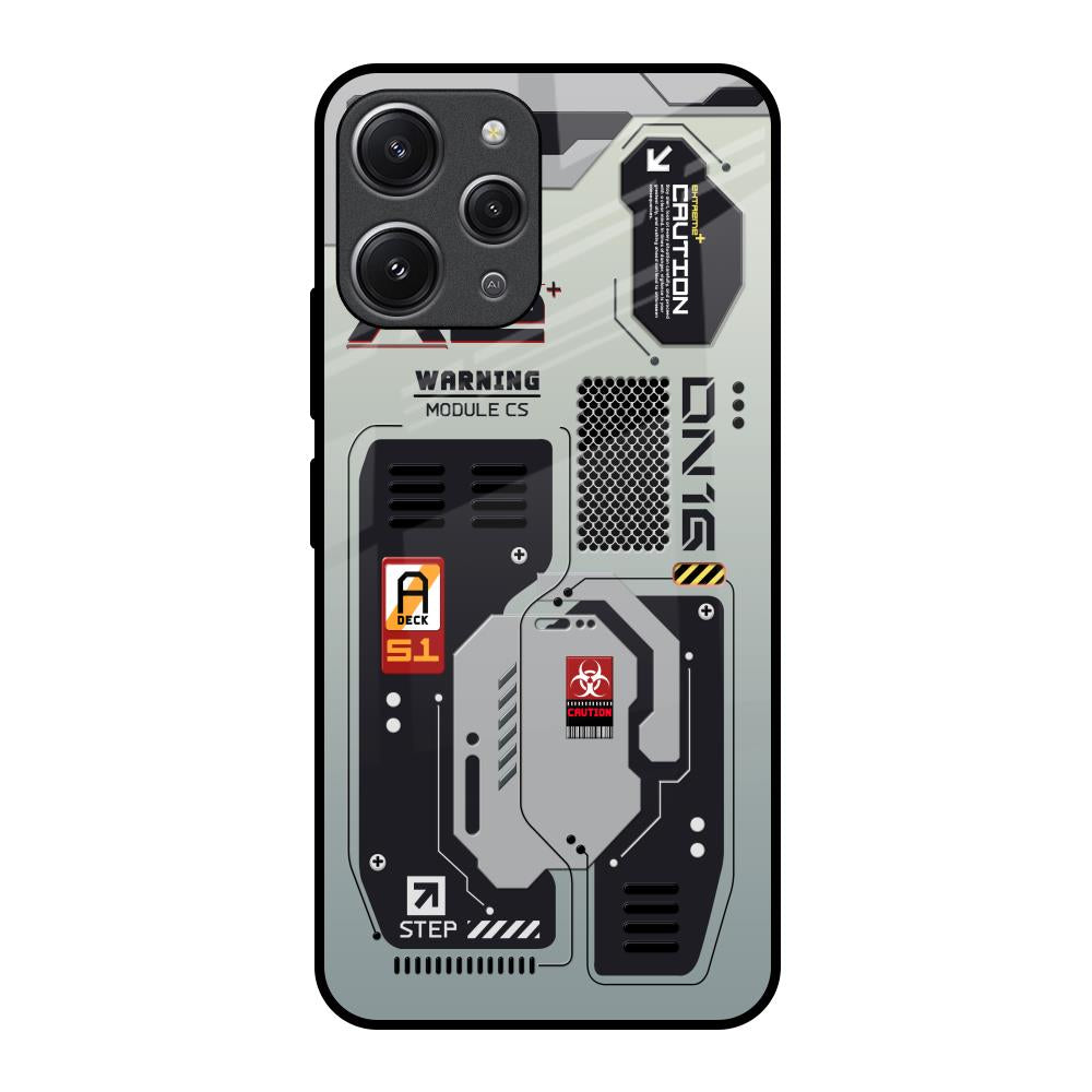 Techno Vibes Redmi 12 Glass Back Cover Online