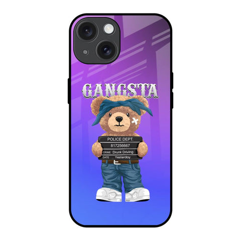 Gangsta Bear iPhone 15 Glass Back Cover Online