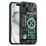 Green Camo Circuit iPhone 15 Plus Glass Back Cover Online