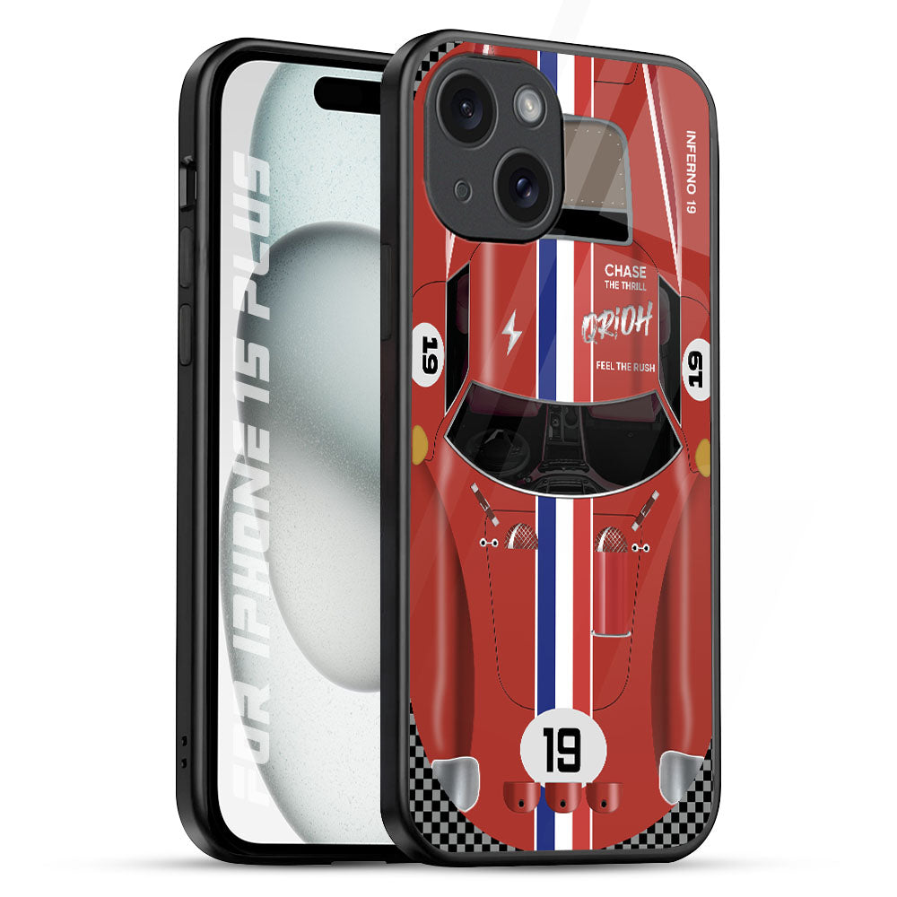 Racing Vintage iPhone 15 Plus Glass Back Cover Online