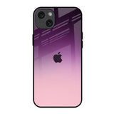 Purple Gradient Glass case for iPhone 15 Plus