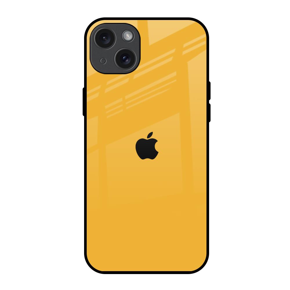 Fluorescent Yellow Glass case for iPhone 15 Plus