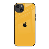 Fluorescent Yellow Glass case for iPhone 15 Plus